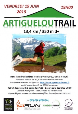 Artigueloutrail – 19 juin – 13,4 km – D+ 350m