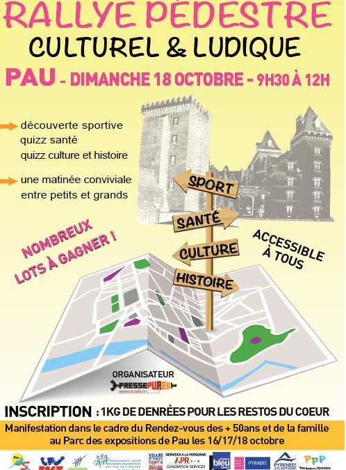 Rallye pédestre – 18 octobre – Pau