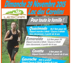 Trail au Lac des Carolins – 29 novembre – Lescar