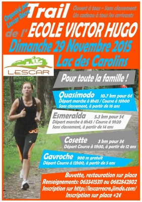 Trail au Lac des Carolins – 29 novembre – Lescar