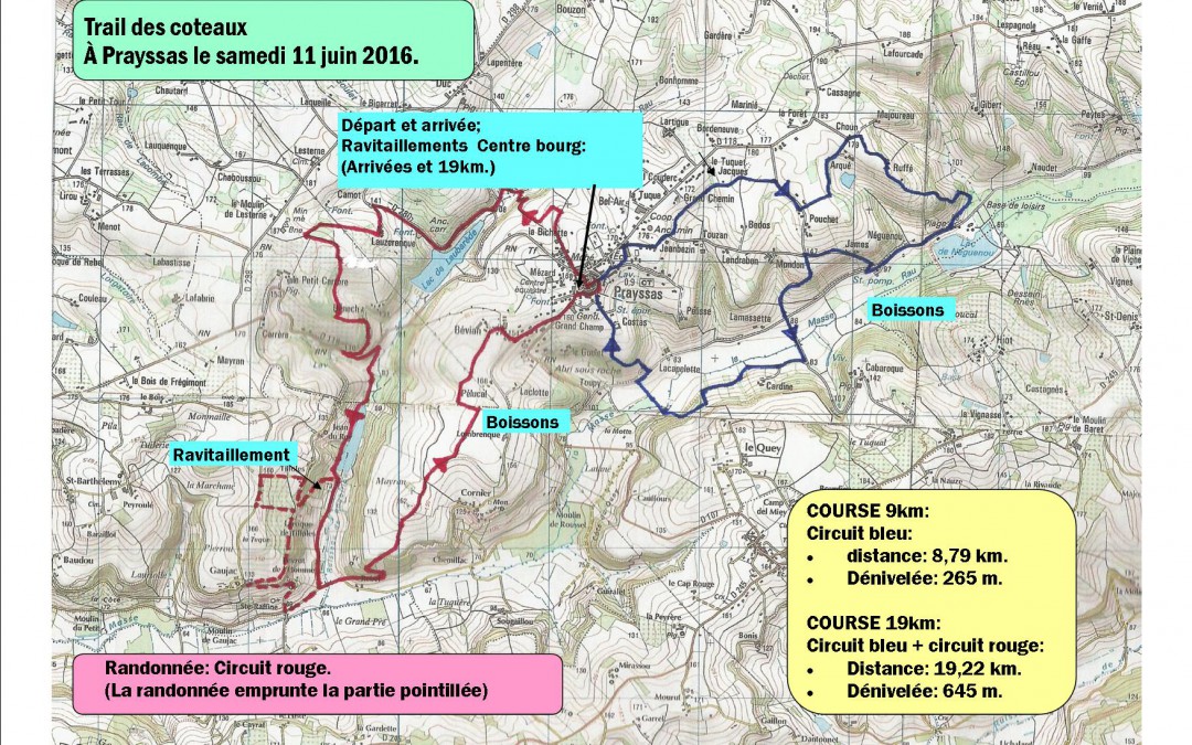 Trail des côteaux – 11 juin – Prayssas (47)